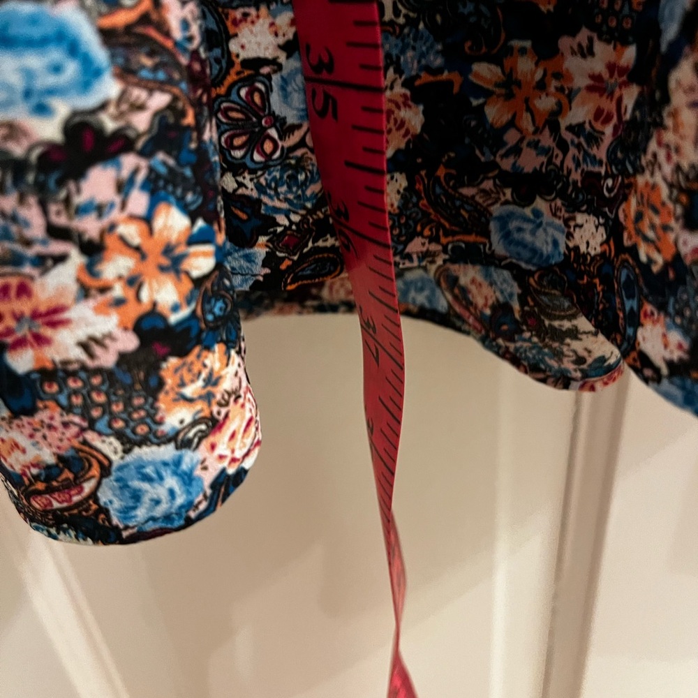 J Crew Floral V Neck Midi Dress Size 2 - Picture 11 of 13